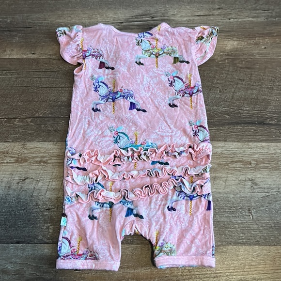 Posh peanut Claudine carousel horse short romper 3-6 months shorty - Picture 2 of 6